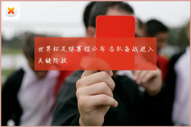 世界杯足球赛程公布 各队备战进入关键阶段